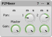P*Mixer parameter editor window